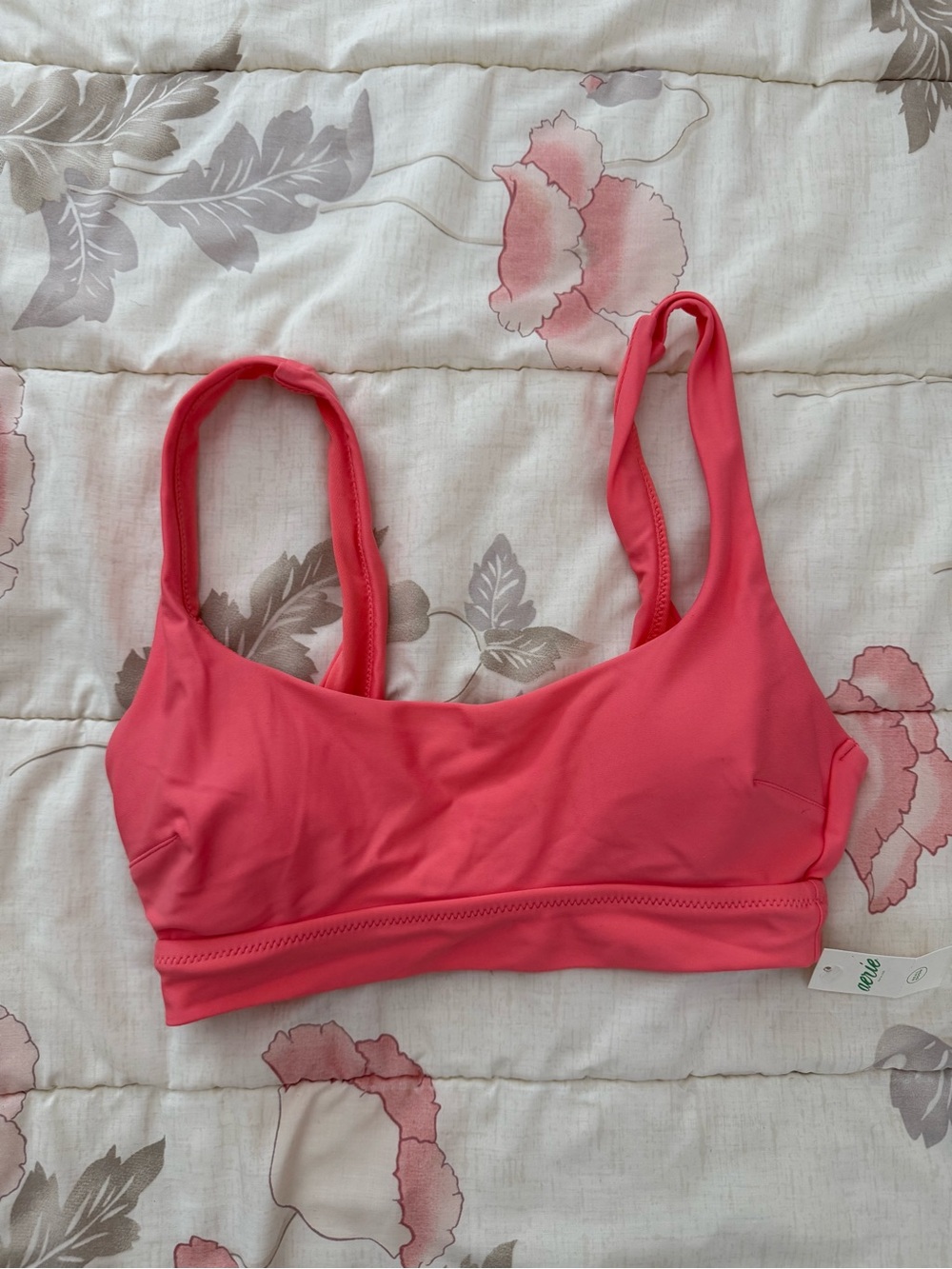 aerie Coral Seamless Sports Bralette
